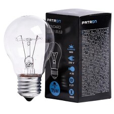 PATRON Žárovka 230V 75W E27 čirá pro průmyslové použití *5941029893059