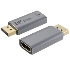 PREMIUMCORD kportad30 Adaptér DisplayPort - HDMI, 8K@60Hz, 4K@144Hz Male/Female, pozlacené konektory