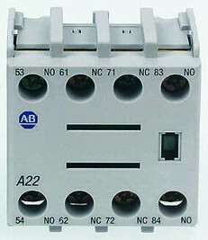 ALLEN BRADLEY 100-FC22 Blok pomocných kontaktů pro čelní montáž, 2 N.O. + 2 N.C.