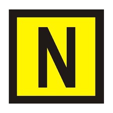 STRO.M DT004b_N N (žlutý podklad, černý tisk) 2x2 cm (fólie)