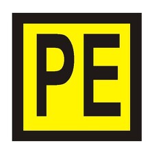 STRO.M DT004b_PE PE (žlutý podklad, černý tisk) 2x2 cm (fólie)