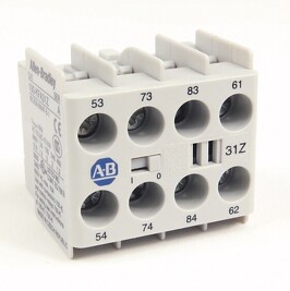 ALLEN BRADLEY 100-KFA31Z Blok pomocných kontaktů pro čelní montáž, 3 N.O. - 1 N.C.