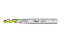 PAAR-LiYCY 2x2x0,34 Flexibilní stíněný kabel, barevné značení žil DIN 47100, EMC *0219971