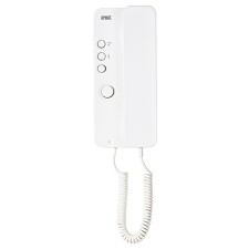 URMET 1150/1 Domovní telefon s tlačítkem pro odemykání, 1 servisní tl., bílý MIRO
