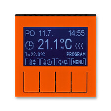 ABB 3292H-A10301 66, LEVIT Termostat univerzální programovatelný; oranžová/kouř. černá